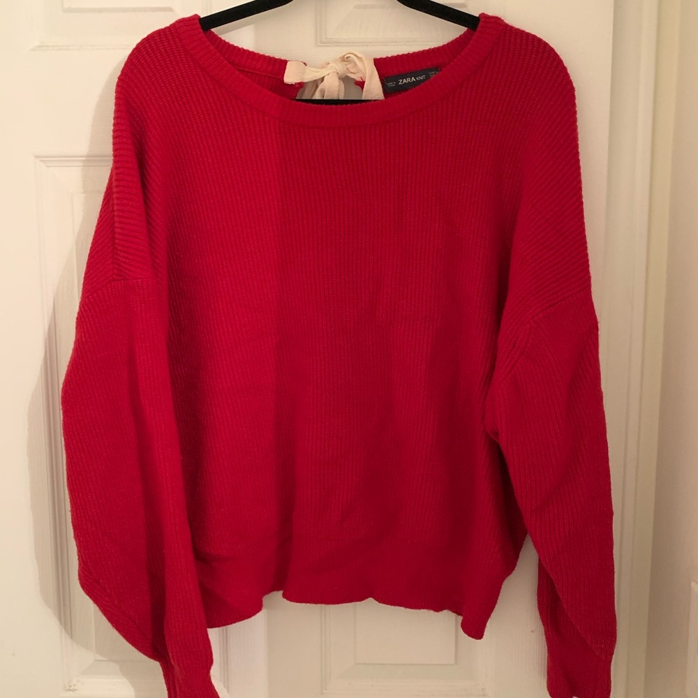 Zara Oversized Ribbon Sweat Knit